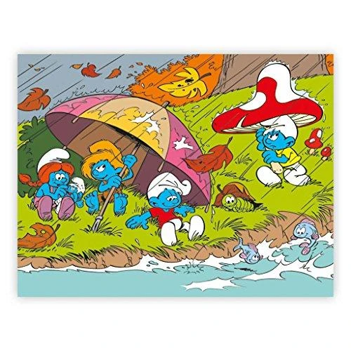 Dėlionė Dino kubo galvosūkis 12 vnt. Smurfai