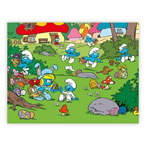 Dėlionė Dino kubo galvosūkis 12 vnt. Smurfai