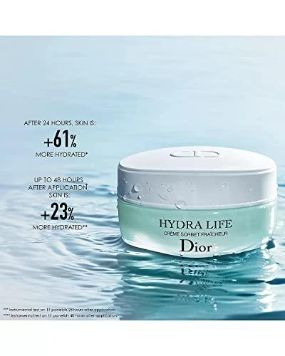 Christian Dior Dior Hydra Life Sorbet Fraicheur Kreminis drėkinamasis veido kremas normaliai / mišriai odai, 50 ml