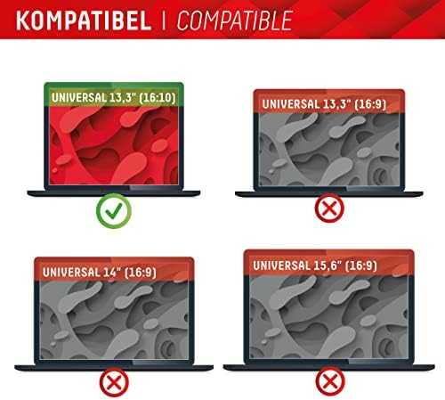 Universalus Privacy Safe Glass 13,3", 16:10 Displex skaidrus