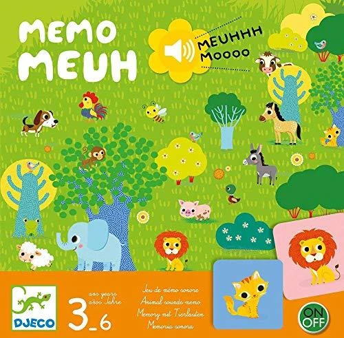 Djeco Edukacinis stalo žaidimas - Memo Meuh (Gyvūnų balsai) ( DJ08482 )