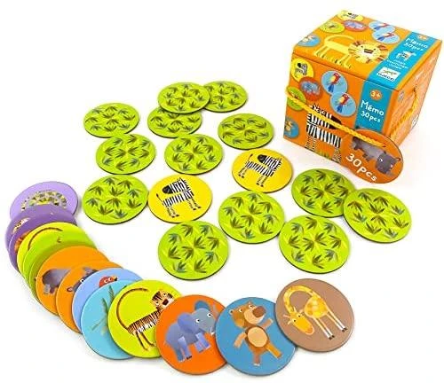 Djeco Atminties žaidimas - Džiunglės (30 vnt.) ( DJ08159 )