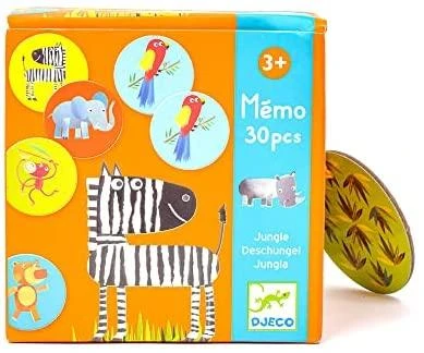 Djeco Atminties žaidimas - Džiunglės (30 vnt.) ( DJ08159 )