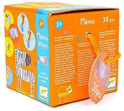 Djeco Atminties žaidimas - Džiunglės (30 vnt.) ( DJ08159 )