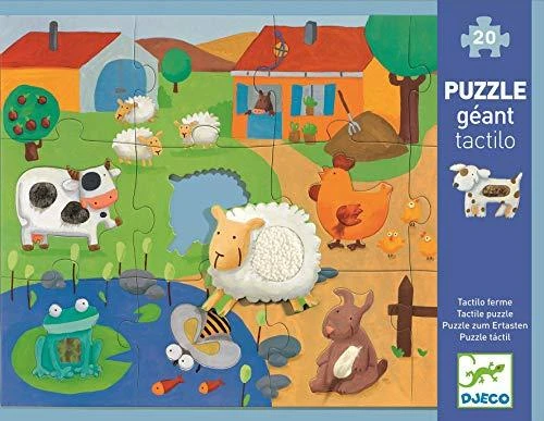 Djeco Milžiniška dėlionė - Ferma (12 + 8 det.) ( DJ07117 )
