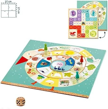 Djeco Klasikinių stalo žaidimų rinkinys - Ludo ir Žąsis ( DJ05226 )