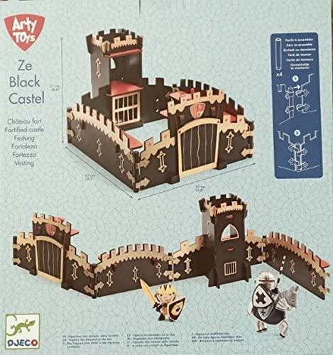 Djeco Arty Toys figūrėlės - Riteriai - Ze Juodoji pilis ( DJ06749 )