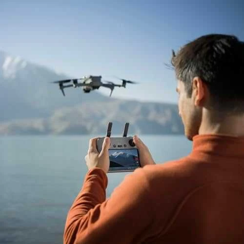 Dronas DJI Air 3S Fly More Combo (DJI RC)