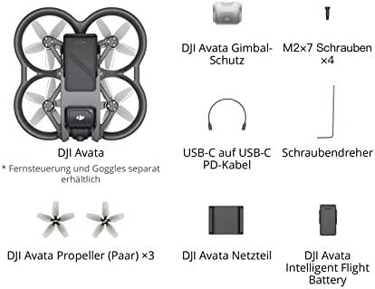 Dronas DJI Avata (be pulto)