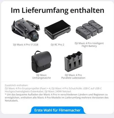 DJI Mavic 4 Pro 512GB kūrėjo rinkinys (DJI RC Pro 2)