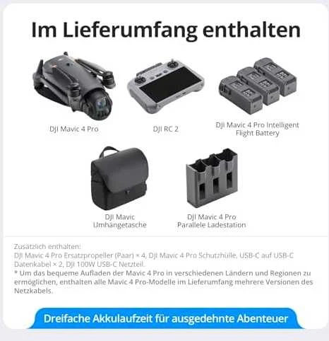 DJI Mavic 4 Pro Fly More Combo (DJI  RC 2) dronas