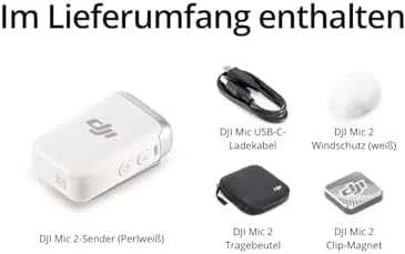 DJI Mic 2 Transmiteris, Baltas