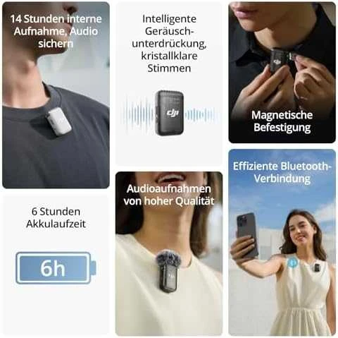 DJI Mic 2 Transmiteris, Baltas