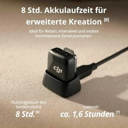 DJI | „Mic Mini“ belaidis mikrofonas / 1TX siųstuvas
