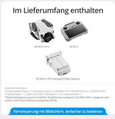 Dronas DJI Mini 4 Pro (Su DJI RC 2 valdymo pultu)
