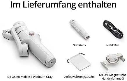 DJI Osmo Mobile 6  Gimbal (Platinum Gray) stabilizatorius