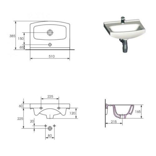 Cersanit Cersania New 51 cm praustuvas (K11-0044)