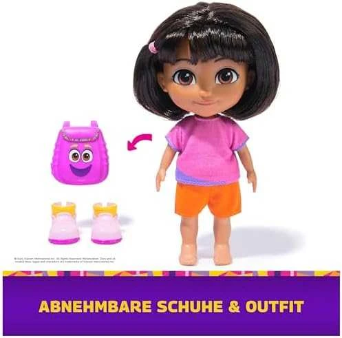 Spin Master DORA TYRINĖTOJĖ lėlė Kasdieninė paprasta Dora 15 cm