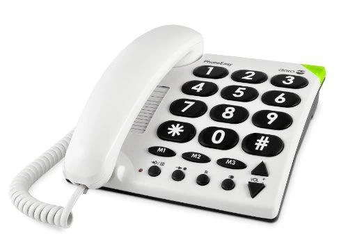 Išmanusis telefonas Doro PhoneEasy 311c Baltas