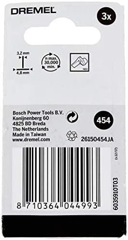 Dremel Bosch 454 Abrazyvinis antgalis D=4,8 mm 3vnt.