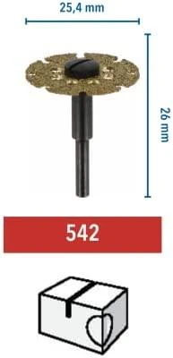 Dremel Bosch 542 Pjovimo diskas D=25,4 mm, 1 vnt.