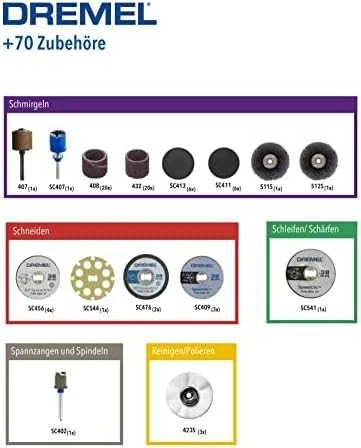 Dremel 70 dalių EZ SpeedClic priedų rinkinys