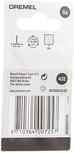 Dremel Bosch 431 Šlif. popier. žiedas D=6,4 mm, 6 vnt.