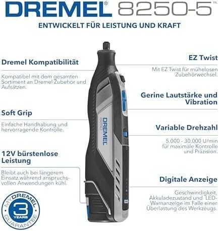 Daugiafunkcis įrankis Dremel 8250-5, su 5 priedais