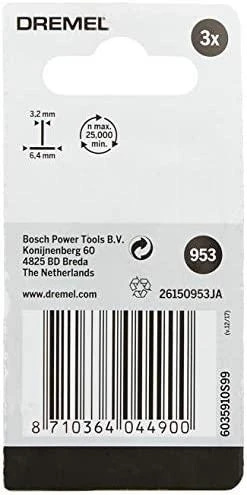 Dremel Bosch 953 Šlif.akmuo D=6,4 mm, 3 vnt.