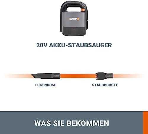 Sourcing Worx Cube Vac 20V rankinis dulkių siurblys | Tiekimas