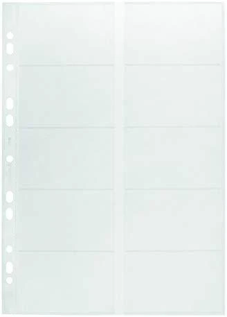 Durable Patvarūs papildymai Visifix 2384 ir 2388 vizitinių kortelių laikikliams 10vnt. scaidrus (2389-19)