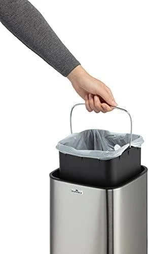 Šiukšliadėžė Durable bezdotykowy sidabrinė (342023)
