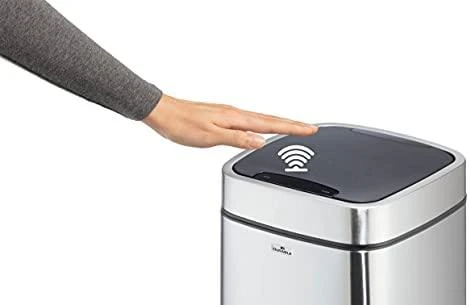 Šiukšliadėžė Durable bezdotykowy sidabrinė (342023)