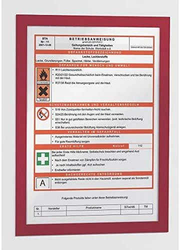 Rėmelis bukletams Durable, A4, 1 vnt. prisiklijuojantis, juodos spalvos