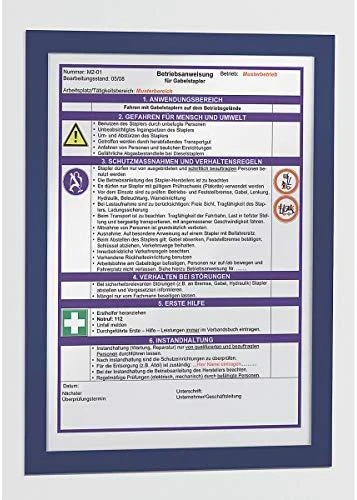 Rėmelis bukletams Durable, A4, 1 vnt. prisiklijuojantis, juodos spalvos