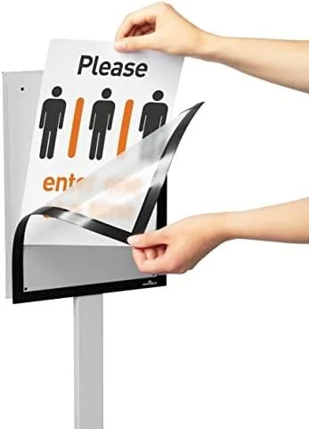 Durable Patvarus Info Stand Basic - A3 grindų stovas, antracitas