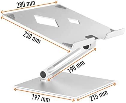 Durable Patvarus nešiojamo kompiuterio STAND RISE sidabrinis 505023