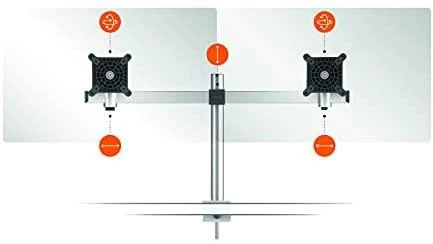 Durable Patvarus Laikiklis biurkovy na 2 monitory 21'' - 27'' Pro (508523)