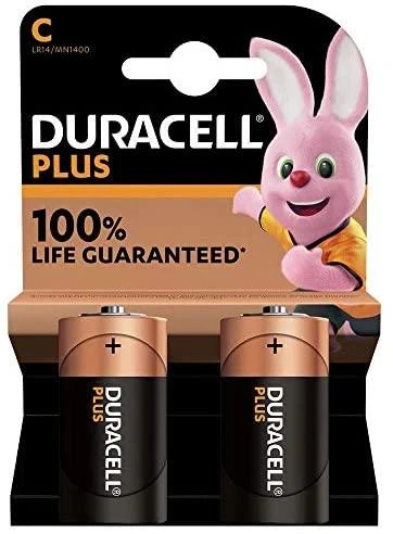Duracell Plus C baterijų pakuotė