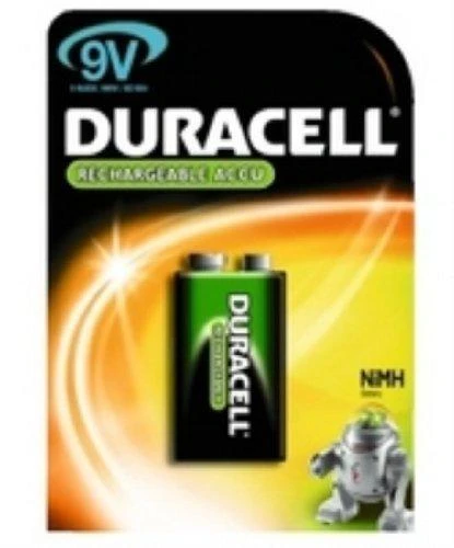 Akumuliatorius - Duracell 9V Įkraunamas 170 mAh 400 Ciklų