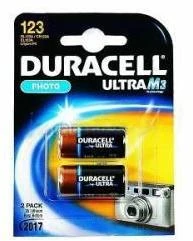 Duracell Ultra CR123 Ličio Elementas 3V 2vnt