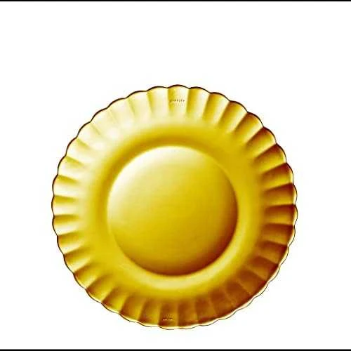 Duralex desertinė lėkštė PICARDIE AMBER oranžinė dia. 205 mm - kompleksinis 6 vnt.