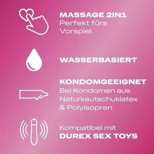 Durex Play Intimate Guarana 2in1 masažo gelis/lubrikantas (200 ml)