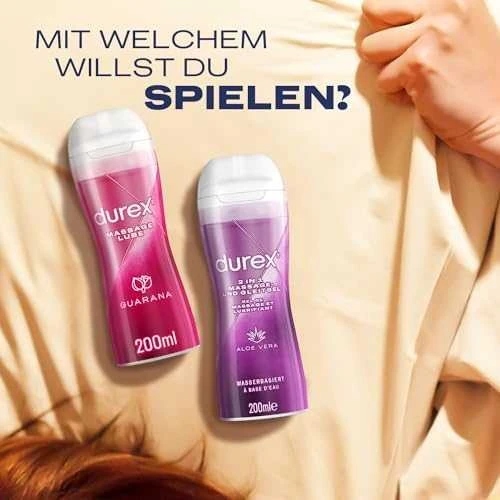 Durex Play Intimate Guarana 2in1 masažo gelis/lubrikantas (200 ml)