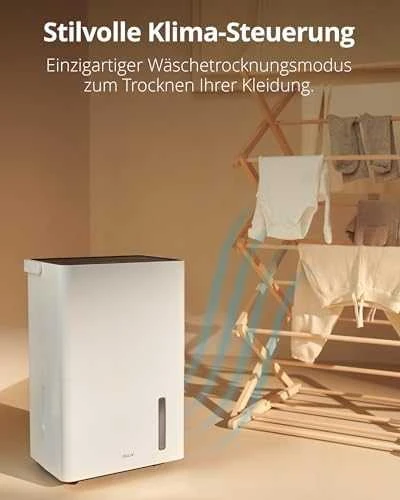 Oro sausintuvas Duux Smart Bora | Tinka kambariams iki 50 m² | Vandens bako talpa 4 l | Baltas