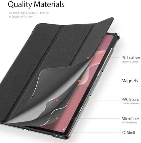 Dėklas Dux Ducis Domo Lenovo Tab P12 12.7 TB370 juodas