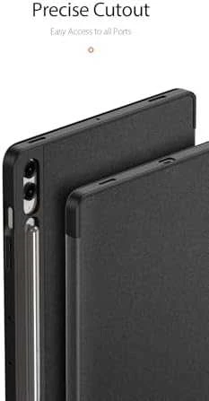 Dux Ducis Domo PU Odinis dėklas with Stand skirtas Samsung Tab S10+ / S9+ / S9 FE+ – juodos spalvos