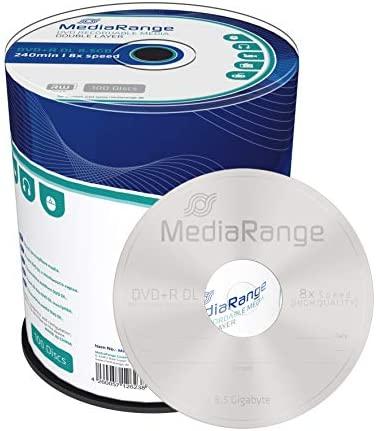 MediaRange DVD+R 8.5GB 100vnt 8x Double Layer