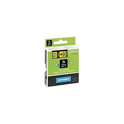 DYMO S0720790 D1 Juostelė 6mm x 7m (geltona / juodas šifras)
