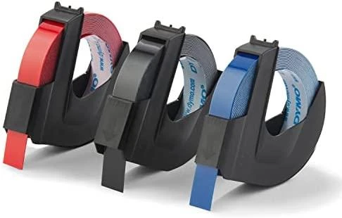 DYMO 3D Juostelės Mechaniniams Etikečių Spausdintuvams 9mm x 3m / raudona/mėlyna/juoda (S0847750)